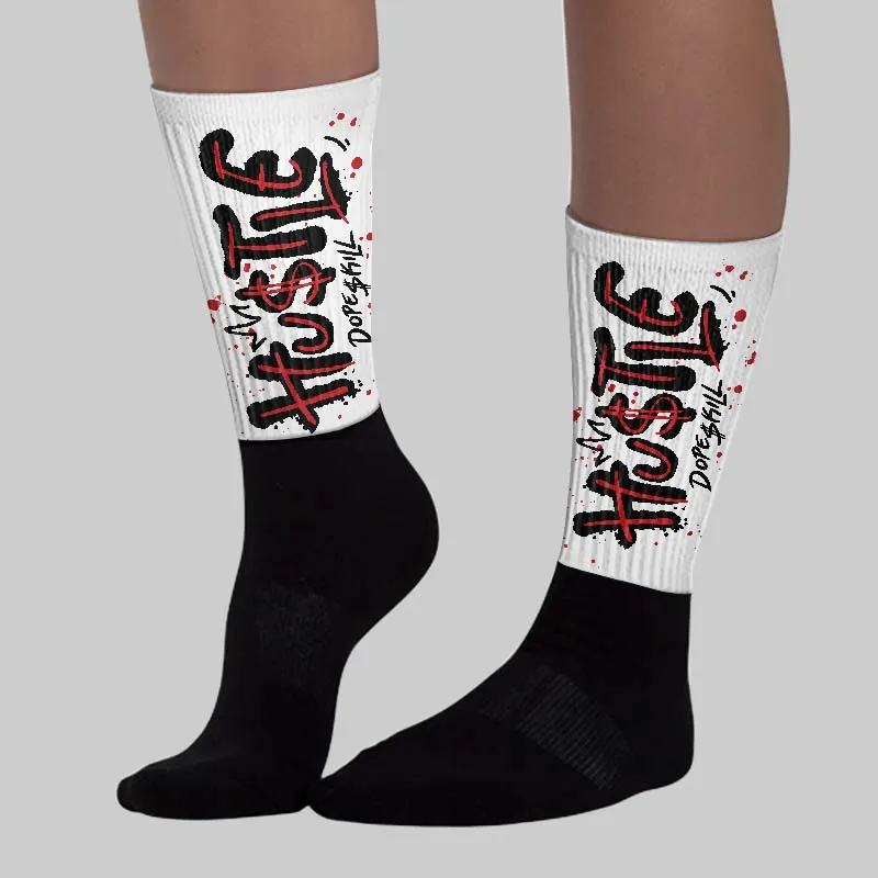 Black Metallic Reimagined 5s DopeSkill Sublimated Sock Hustle Graphic sold by DopeSkill product image thumbnail 3