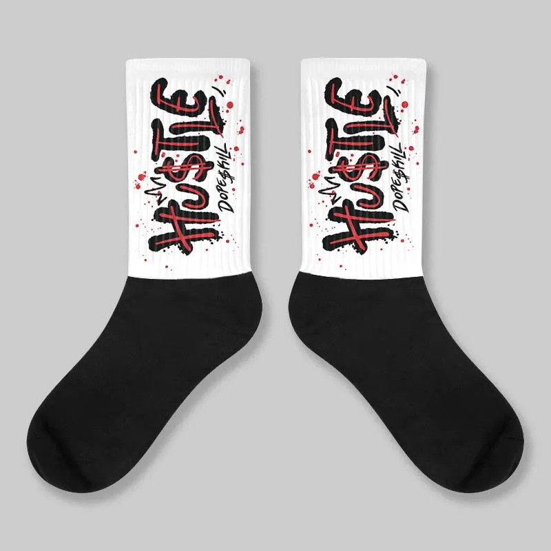 Black Metallic Reimagined 5s DopeSkill Sublimated Sock Hustle Graphic sold by DopeSkill