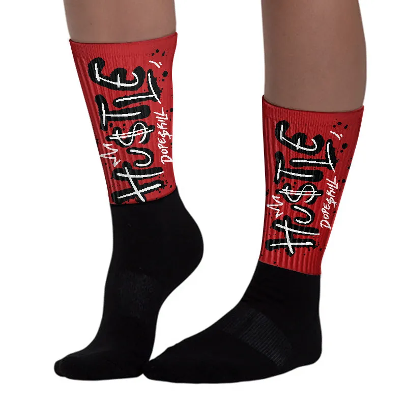 Flu Game 12s DopeSkill Sublimated Sock Hustle Graphic sold by DopeSkill product image thumbnail 2