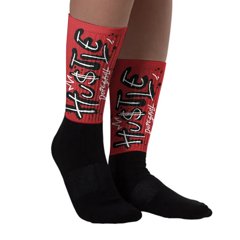 Flu Game 12s DopeSkill Sublimated Sock Hustle Graphic sold by DopeSkill product image thumbnail 3
