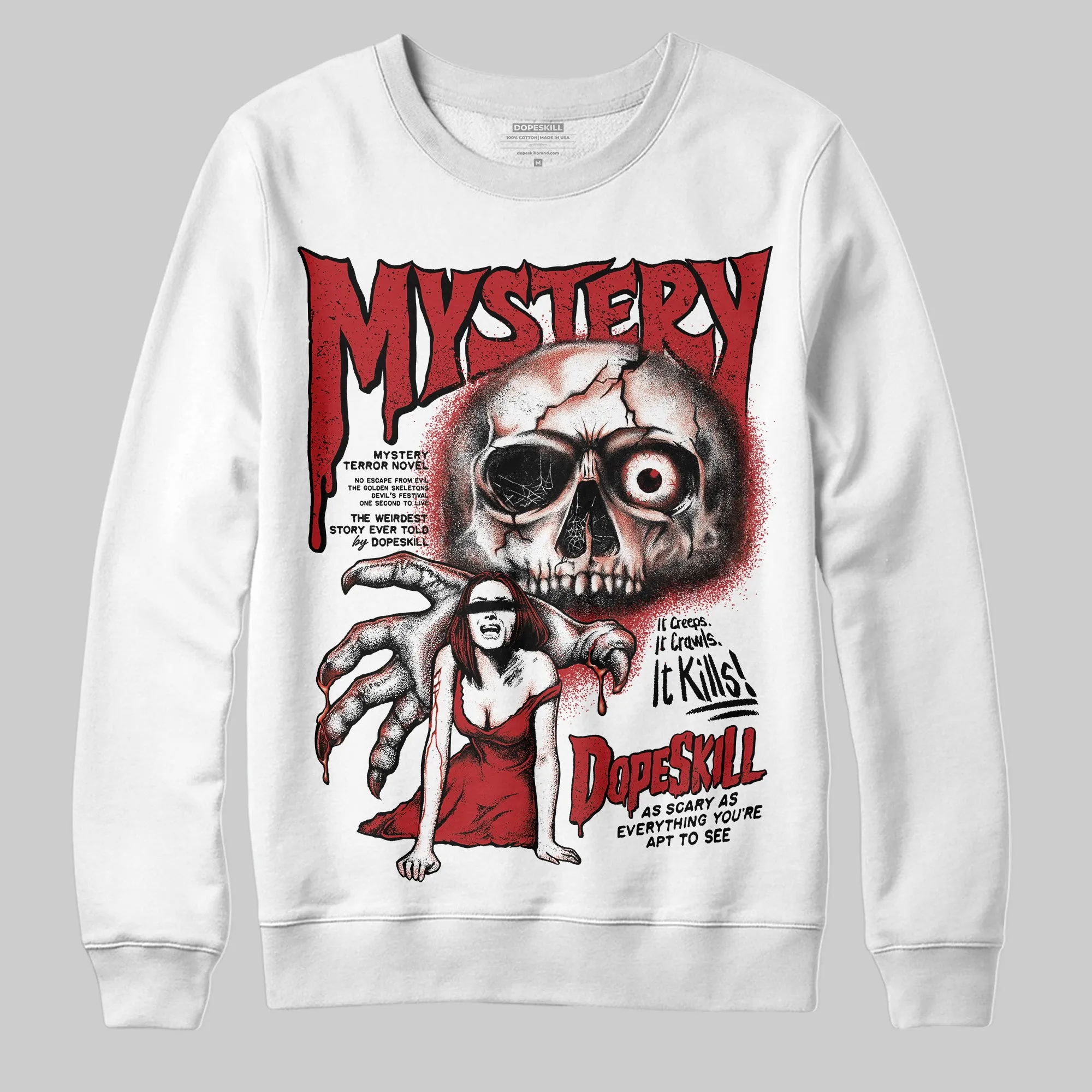 Flu Game 12s DopeSkill Sweatshirt Mystery Ghostly Grasp Graphic sold by DopeSkill product image thumbnail 2