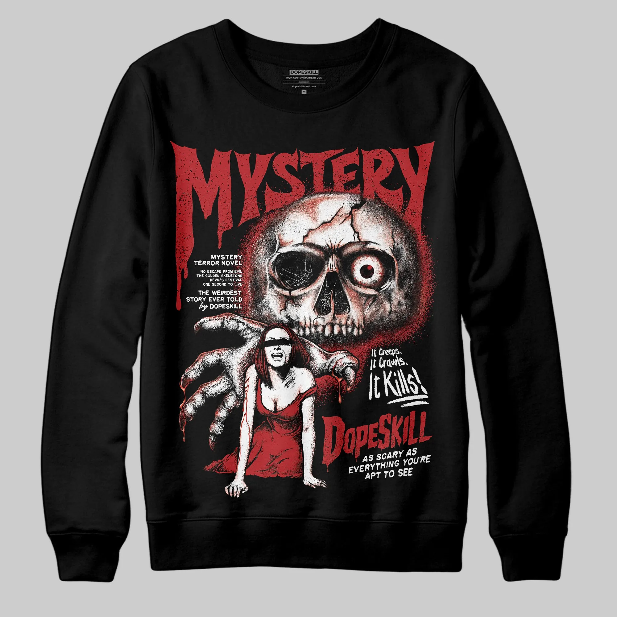 Flu Game 12s DopeSkill Sweatshirt Mystery Ghostly Grasp Graphic sold by DopeSkill
