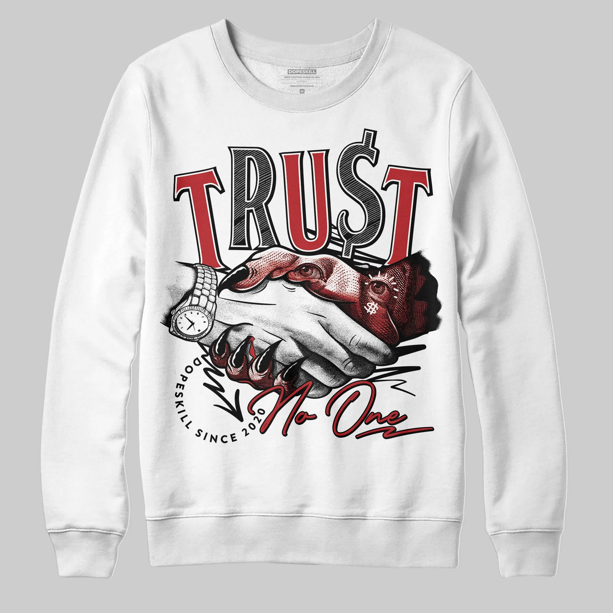 Flu Game 12s DopeSkill Sweatshirt Trust No One Graphic sold by DopeSkill product image thumbnail 2