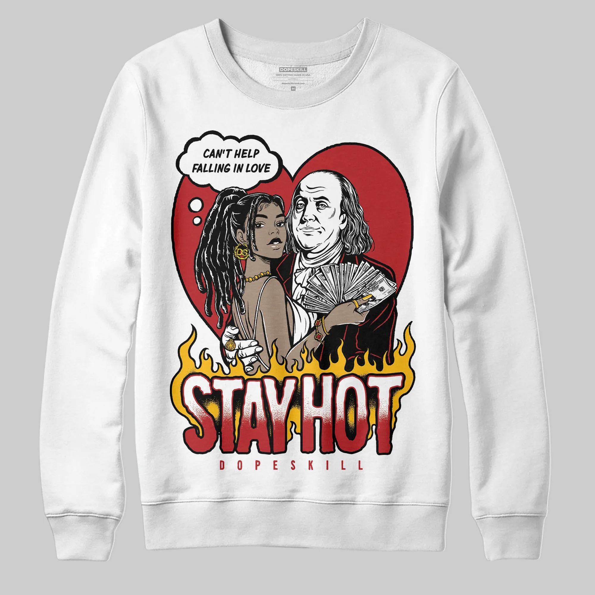 Flu Game 12s DopeSkill Sweatshirt Stay Hot Graphic sold by DopeSkill product image thumbnail 2