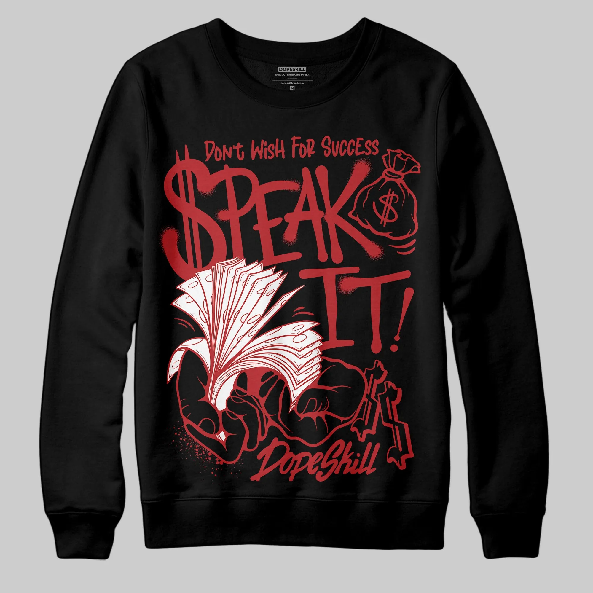 Flu Game 12s DopeSkill Sweatshirt Speak It Graphic sold by DopeSkill