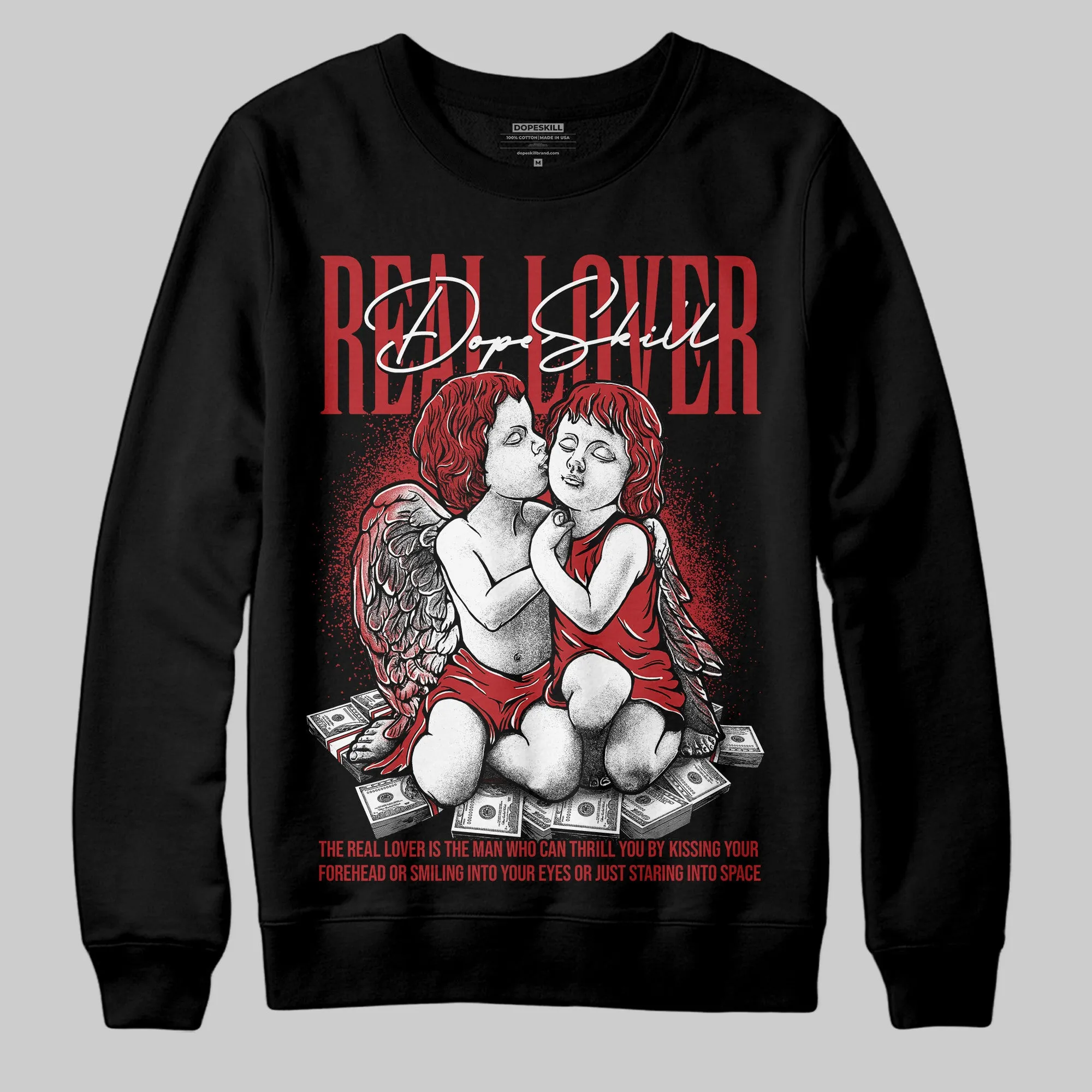 Flu Game 12s DopeSkill Sweatshirt Real Lover Graphic sold by DopeSkill