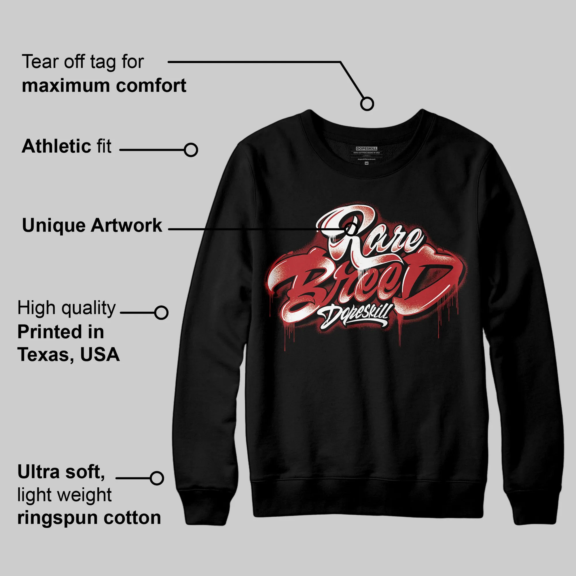 Flu Game 12s DopeSkill Sweatshirt Rare Breed Type Graphic sold by DopeSkill product image thumbnail 3