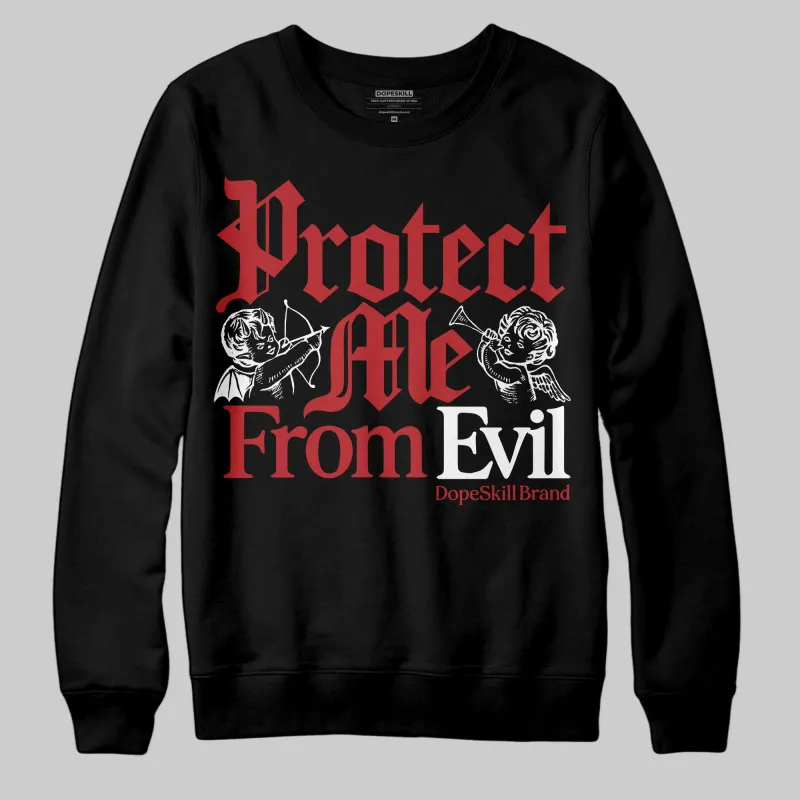 Flu Game 12s DopeSkill Sweatshirt Protect Me From Evil Graphic sold by DopeSkill