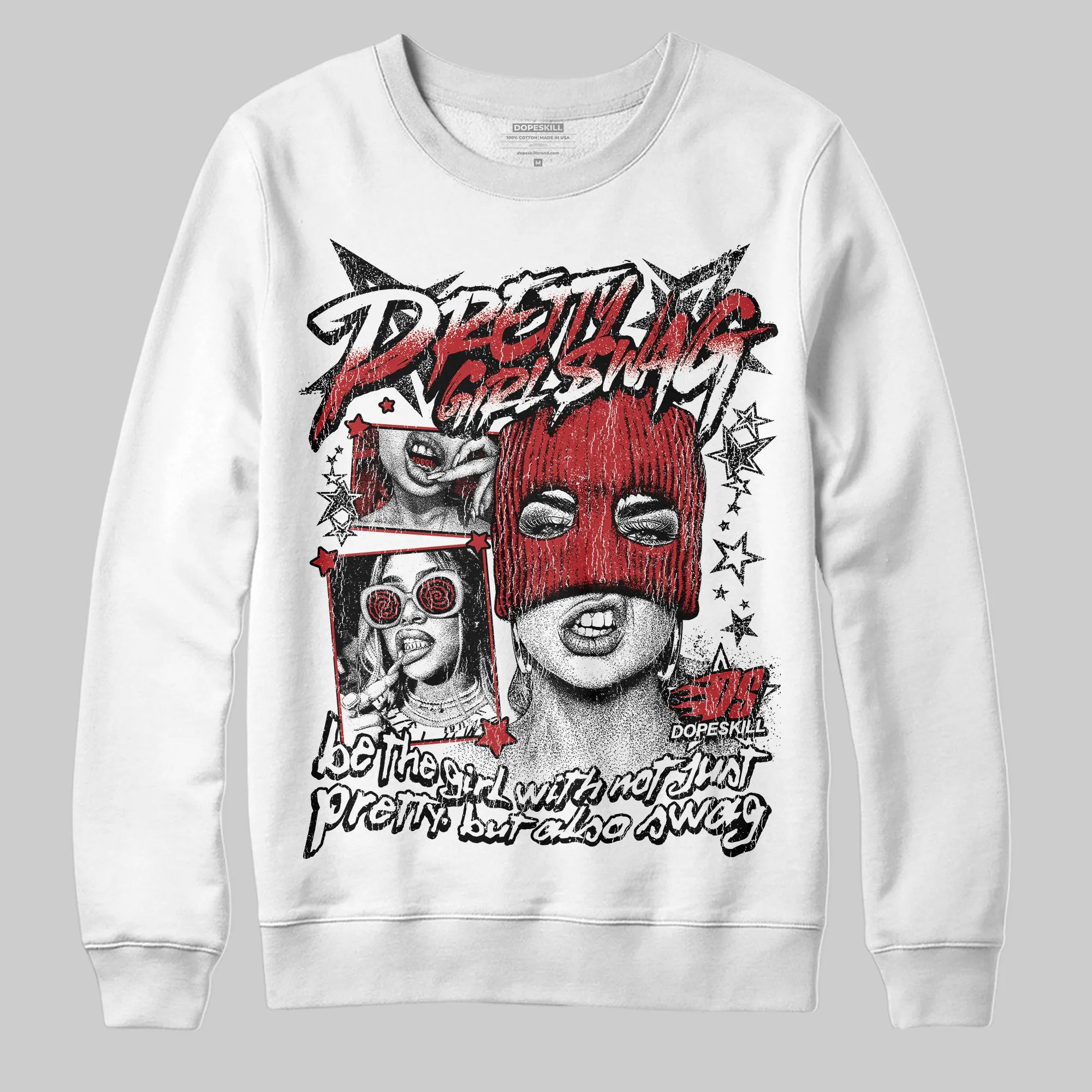 Flu Game 12s DopeSkill Sweatshirt Pretty Girl Swag Graphic sold by DopeSkill product image thumbnail 2