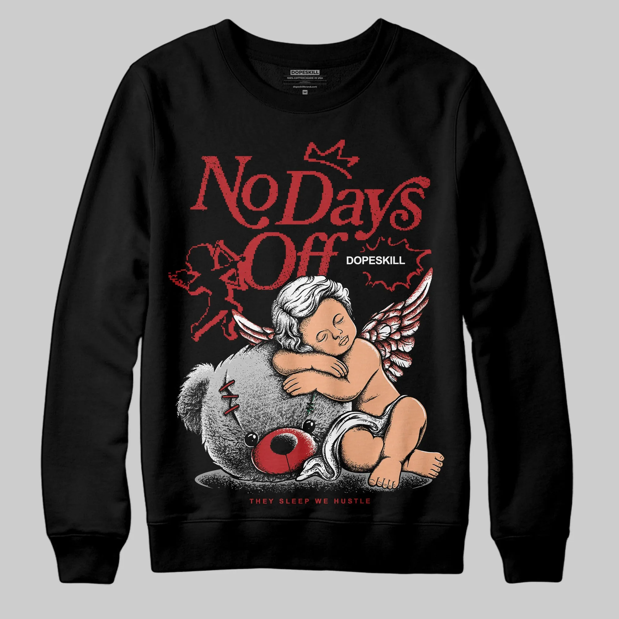 Flu Game 12s DopeSkill Sweatshirt New No Days Off Graphic sold by DopeSkill