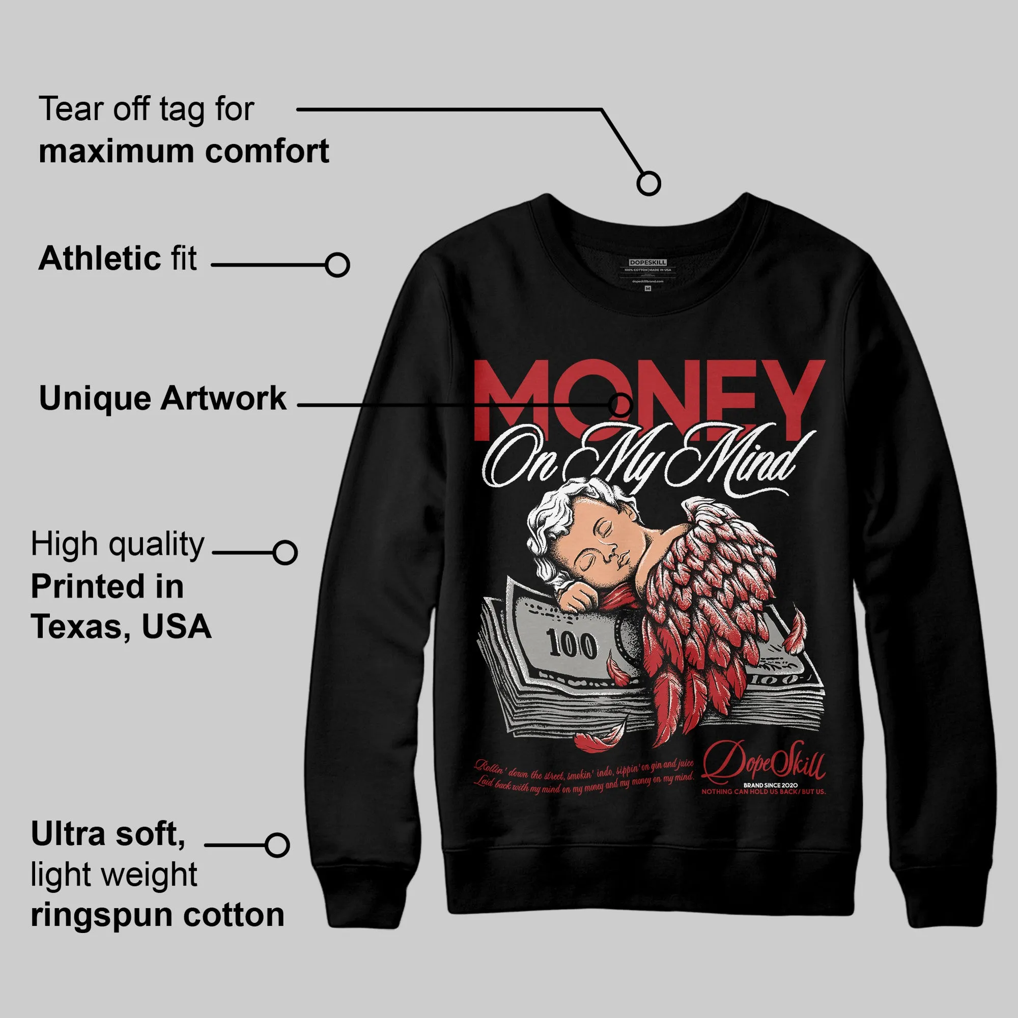 Flu Game 12s DopeSkill Sweatshirt MOMM Graphic sold by DopeSkill product image thumbnail 3