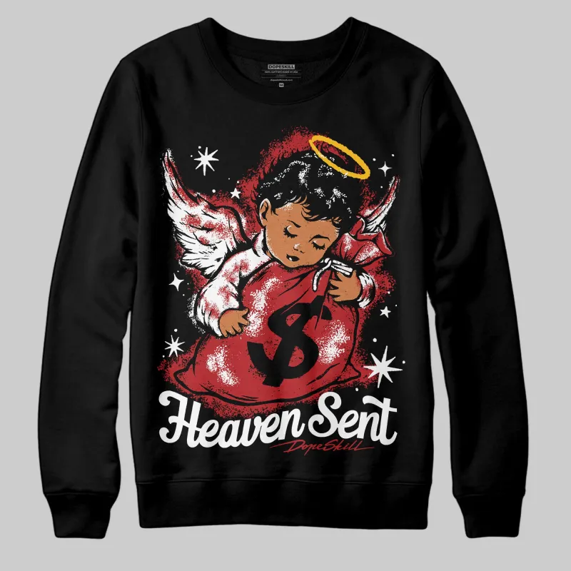 Flu Game 12s DopeSkill Sweatshirt Heaven Sent Graphic sold by DopeSkill