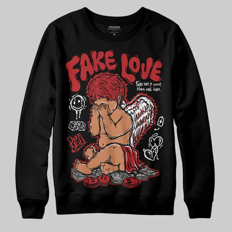 Flu Game 12s DopeSkill Sweatshirt False Love Graphic sold by DopeSkill