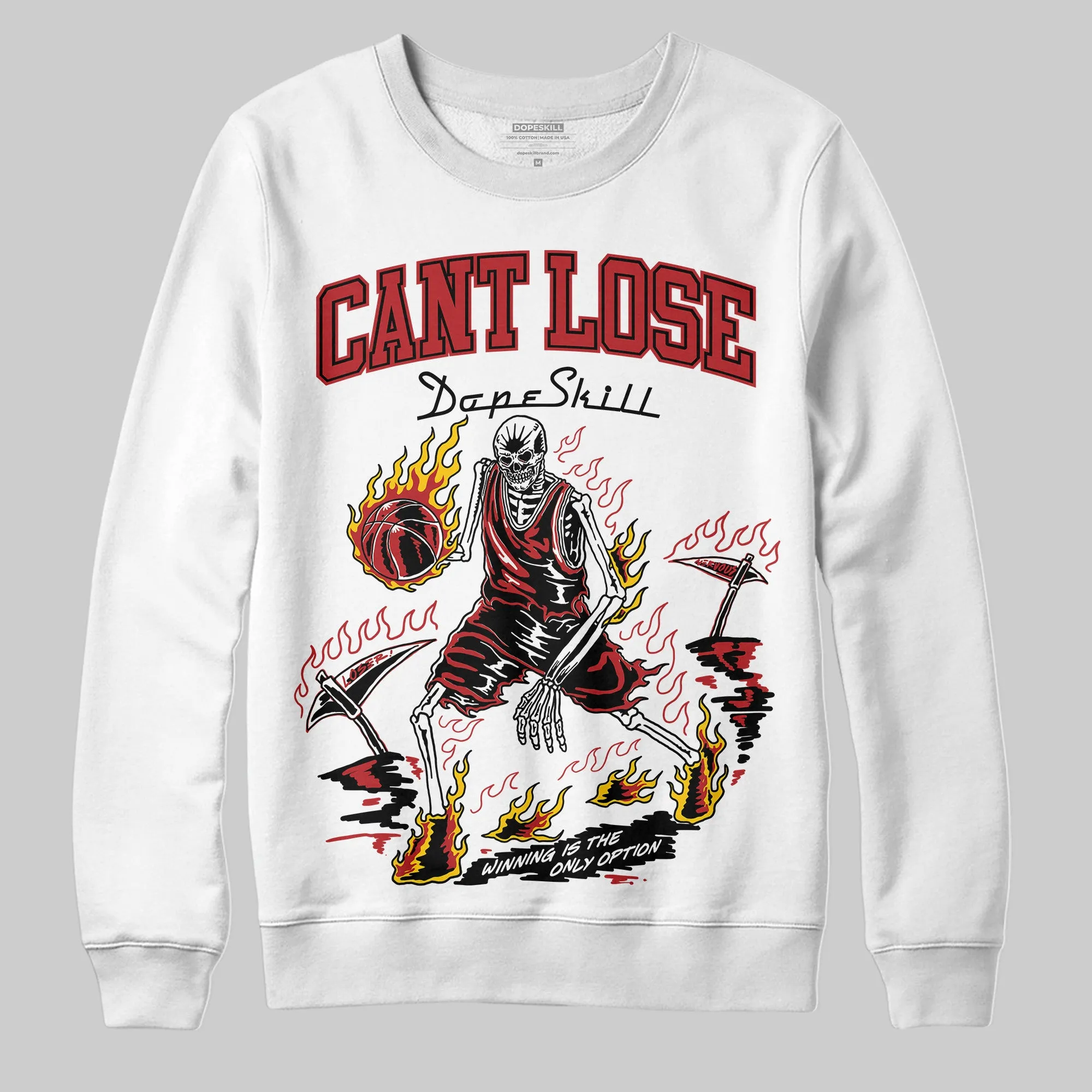 Flu Game 12s DopeSkill Sweatshirt Cant Lose Graphic sold by DopeSkill product image thumbnail 2