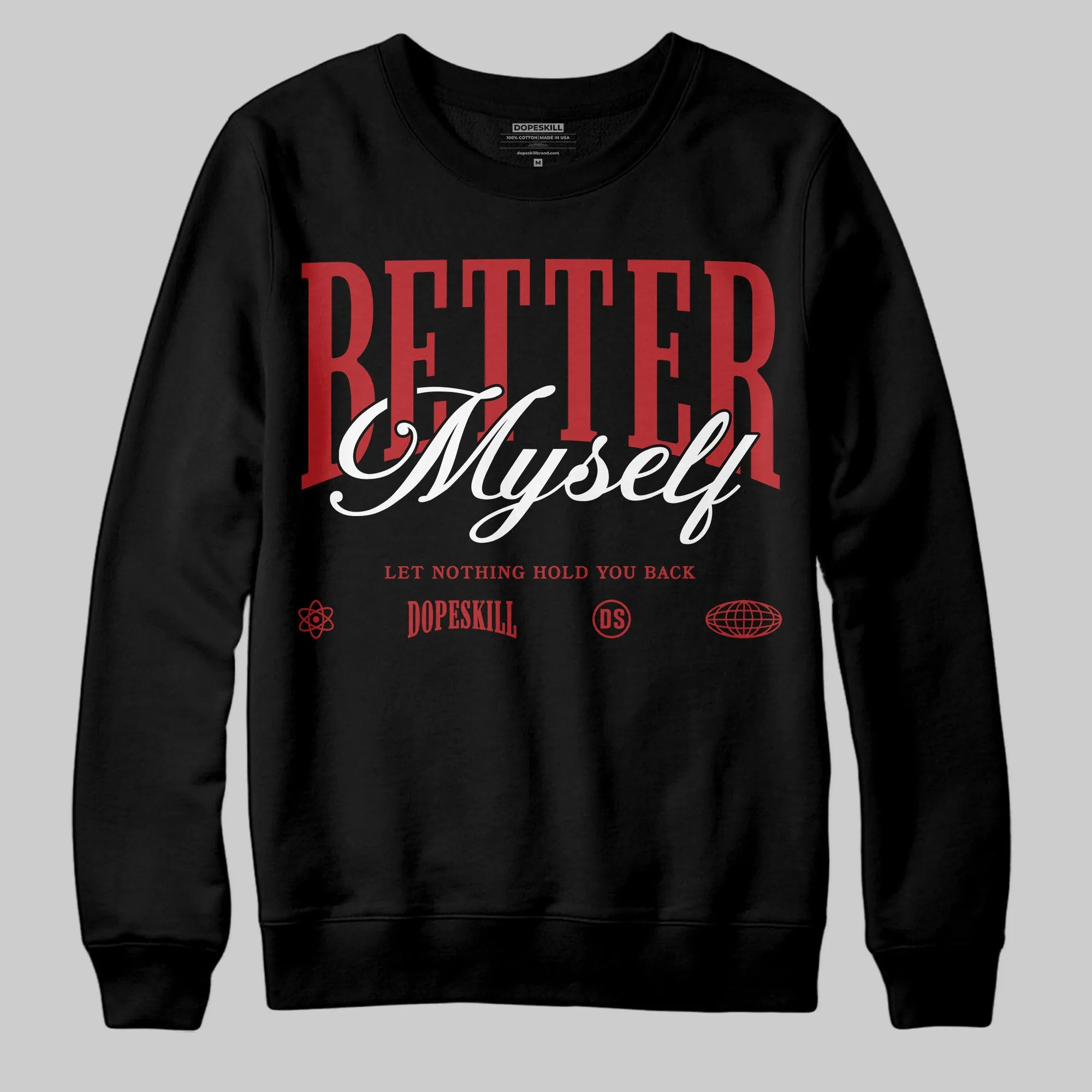 Flu Game 12s DopeSkill Sweatshirt Better Myself Graphic sold by DopeSkill