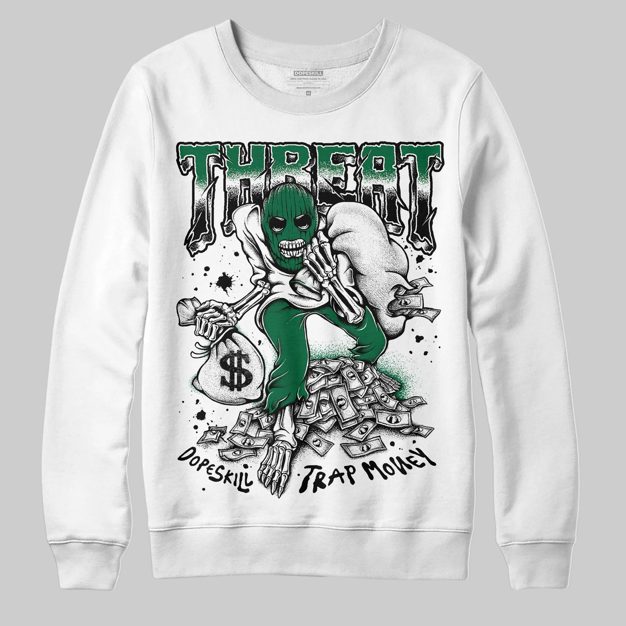 Pine Green 13s DopeSkill Sweatshirt Threat Graphic sold by DopeSkill