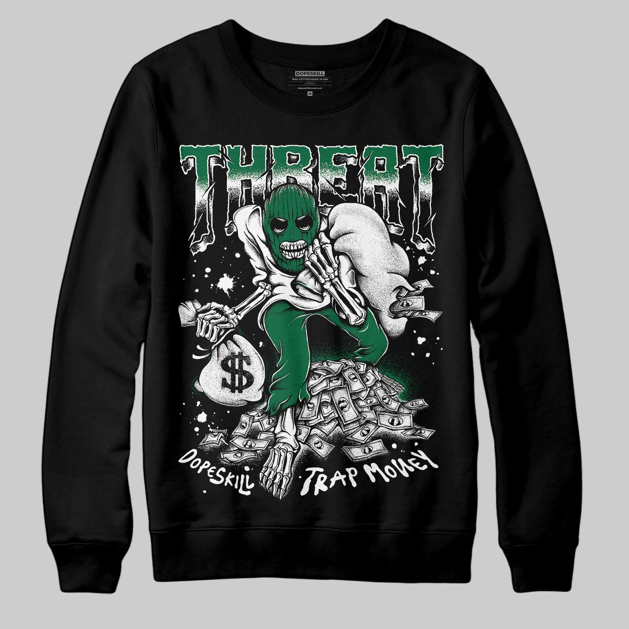 Pine Green 13s DopeSkill Sweatshirt Threat Graphic sold by DopeSkill product image thumbnail 2