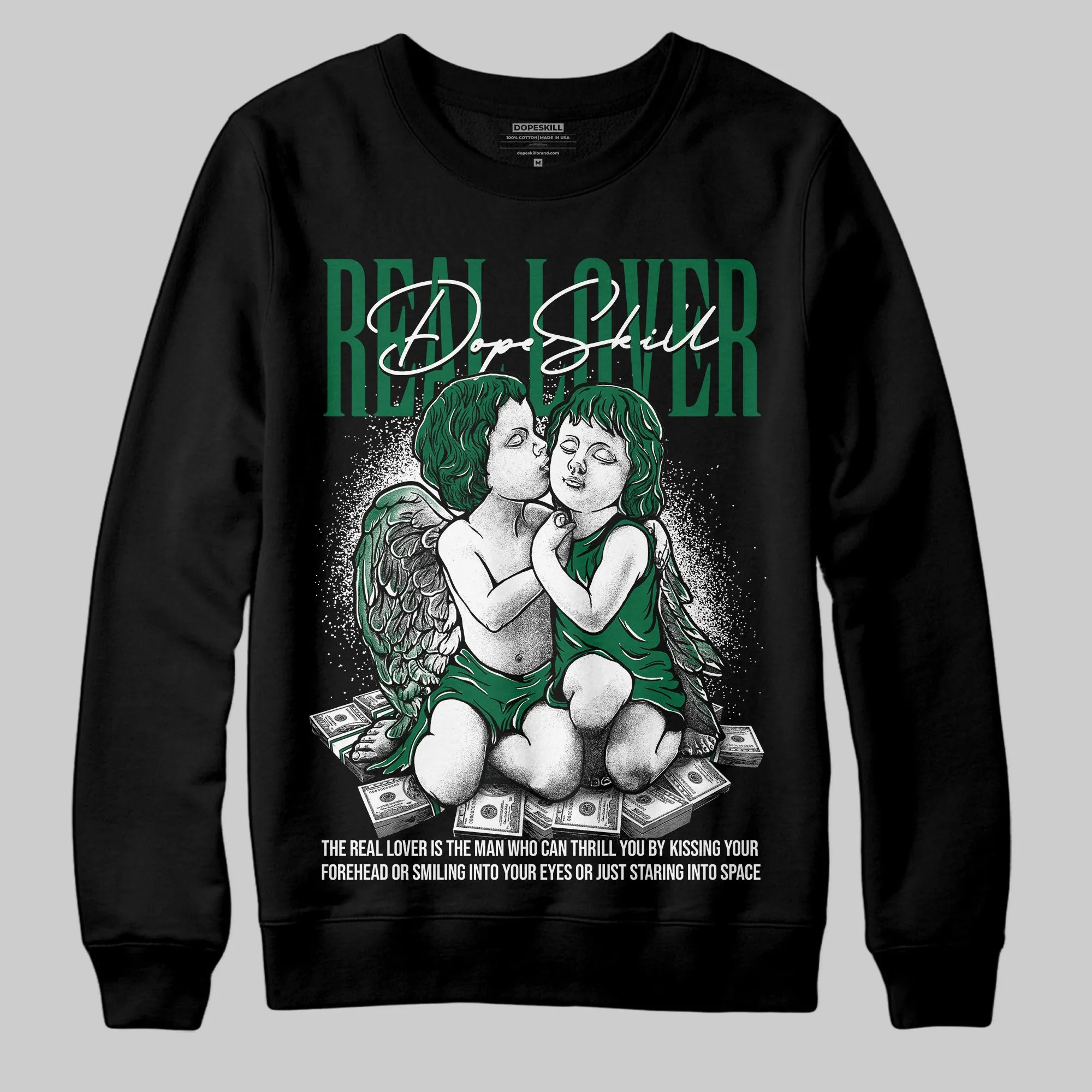 Pine Green 13s DopeSkill Sweatshirt Real Lover Graphic sold by DopeSkill product image thumbnail 2