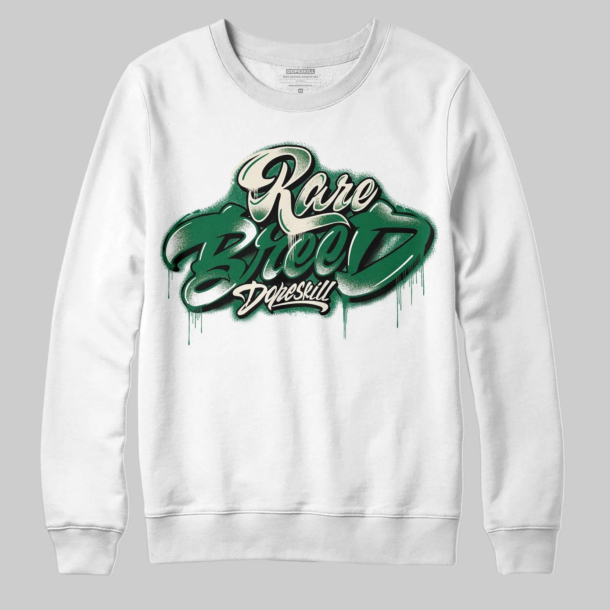 Pine Green 13s DopeSkill Sweatshirt Rare Breed Type Graphic sold by DopeSkill