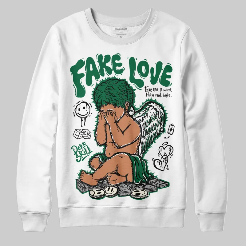 Pine Green 13s DopeSkill Sweatshirt False Love Graphic sold by DopeSkill