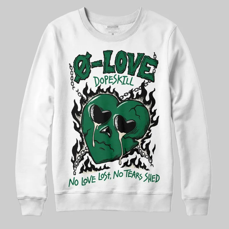 Pine Green 13s DopeSkill Sweatshirt Crying Heart Graphic sold by DopeSkill
