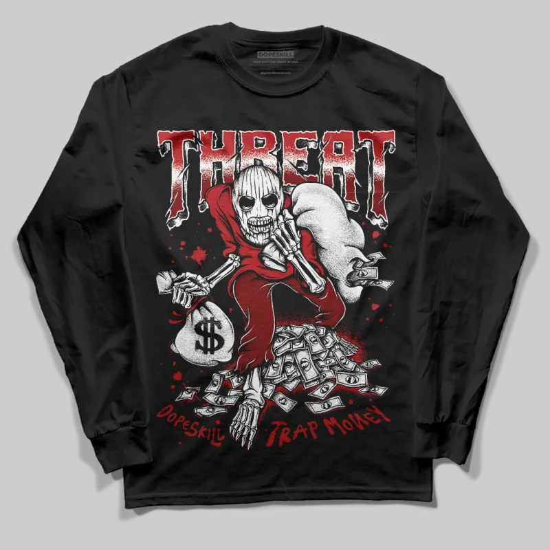 Flu Game 12s DopeSkill Long Sleeve T-Shirt Threat Graphic sold by DopeSkill