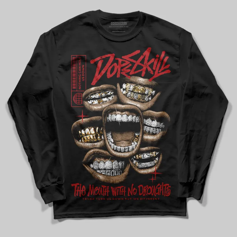 Flu Game 12s DopeSkill Long Sleeve T-Shirt The Mouth With No Droughts Graphic sold by DopeSkill
