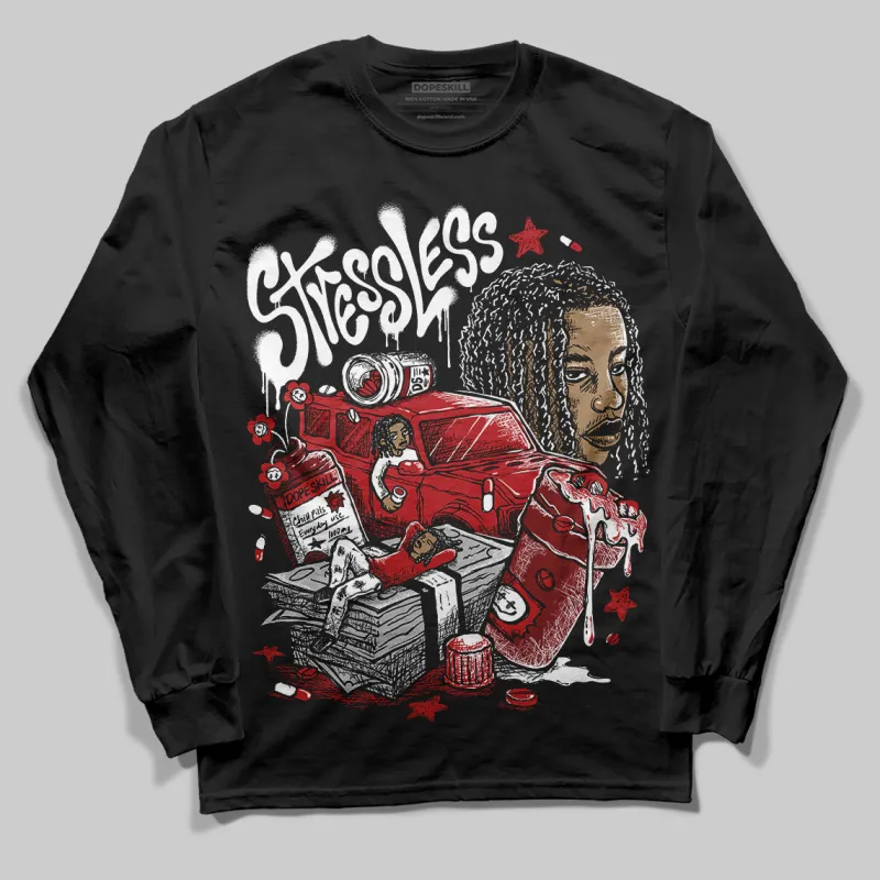 Flu Game 12s DopeSkill Long Sleeve T-Shirt Stressless Graphic sold by DopeSkill