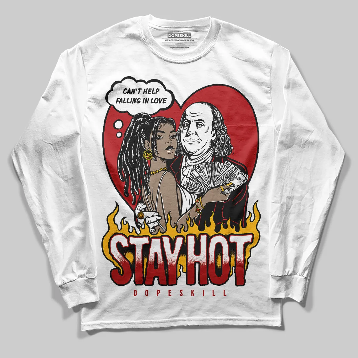 Flu Game 12s DopeSkill Long Sleeve T-Shirt Stay Hot Graphic sold by DopeSkill product image thumbnail 2