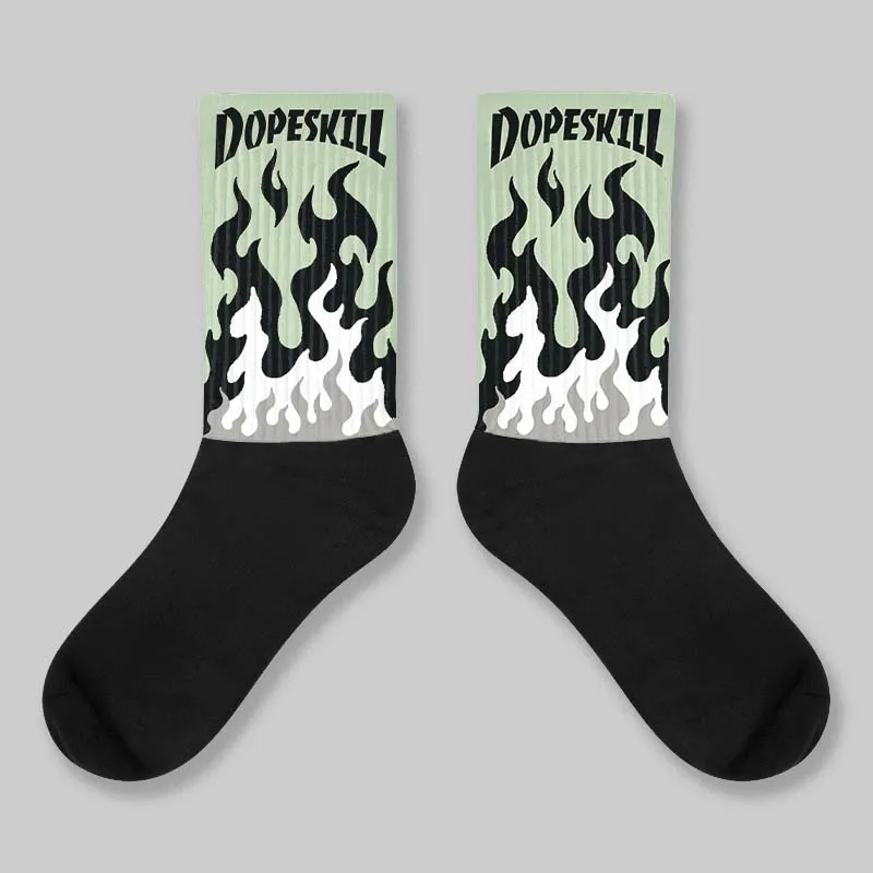 Seafoam 4s 2025 DopeSkill Sublimated Sock FIRE Graphic sold by DopeSkill