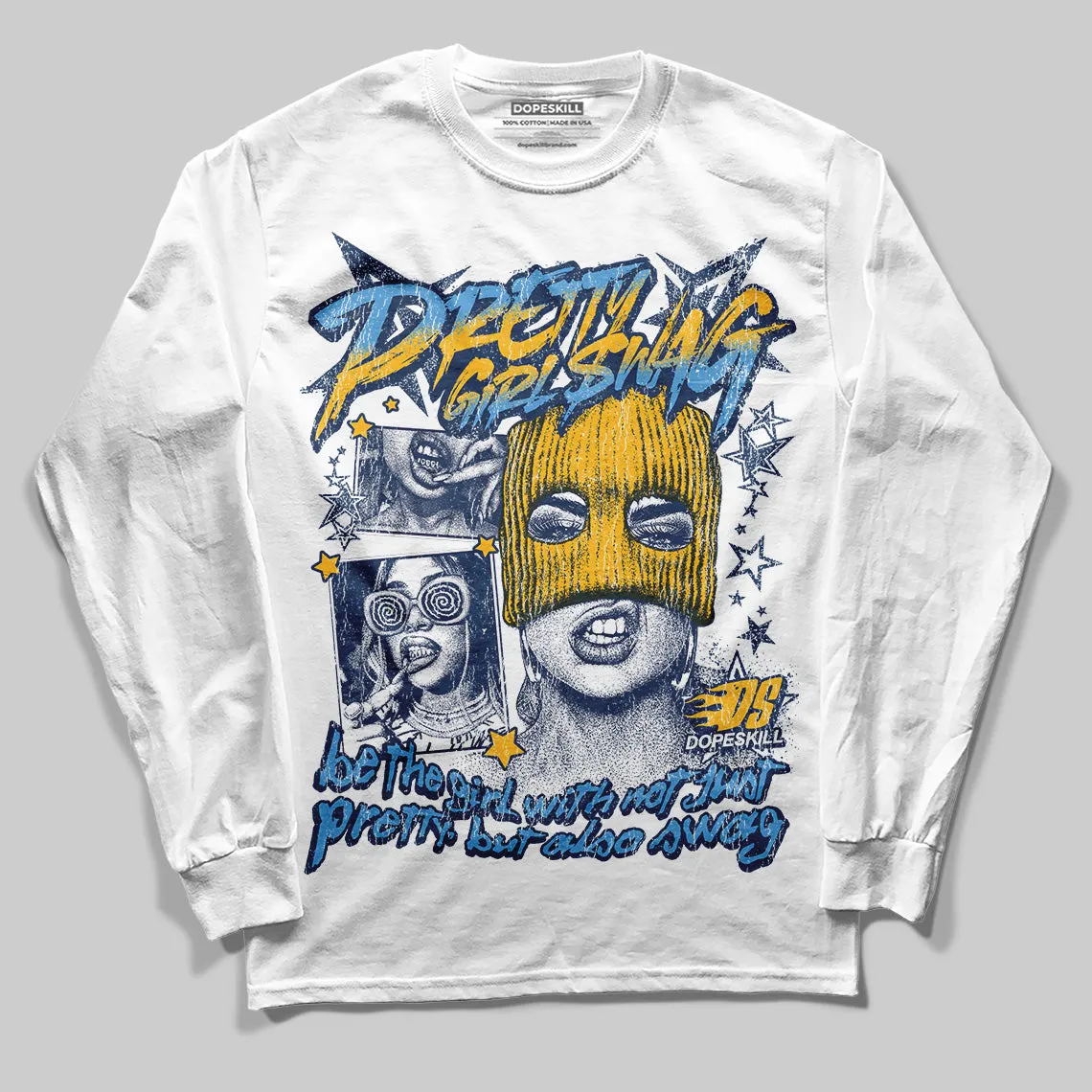 Retro Dunk From Above 4s DopeSkill Long Sleeve T-Shirt Pretty Girl Swag Graphic sold by DopeSkill