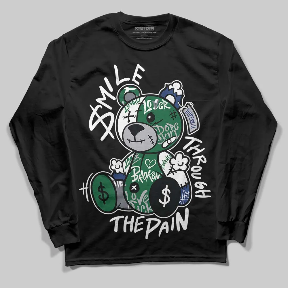 GT-2160 Shamrock Green DopeSkill Long Sleeve T-Shirt Smile Through The Pain Graphic sold by DopeSkill product image thumbnail 2