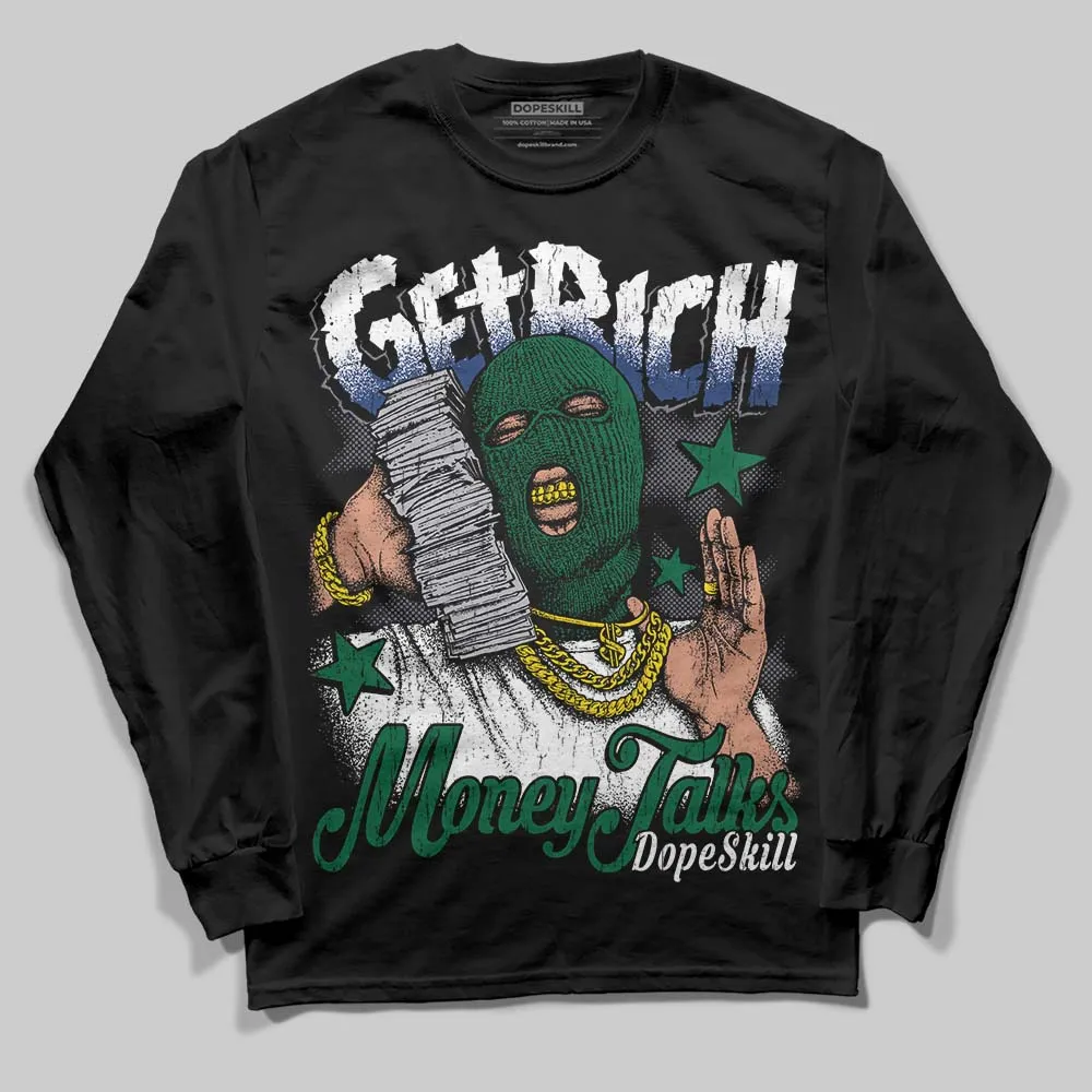 GT-2160 Shamrock Green DopeSkill Long Sleeve T-Shirt Get Rich Graphic sold by DopeSkill product image thumbnail 2