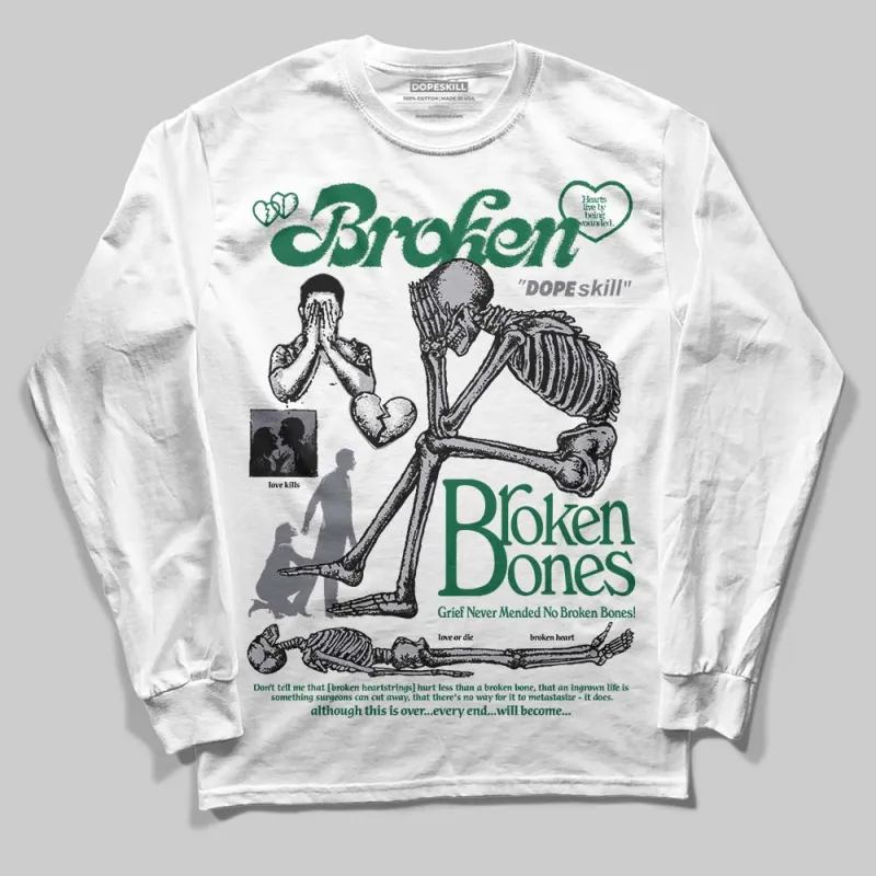 GT-2160 Shamrock Green DopeSkill Long Sleeve T-Shirt Broken Bones Graphic sold by DopeSkill