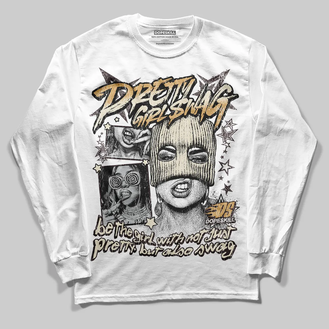 Runner 2.0 Sneakers Brown Fabric DopeSkill Long Sleeve T-Shirt Pretty Girl Swag Graphic sold by DopeSkill