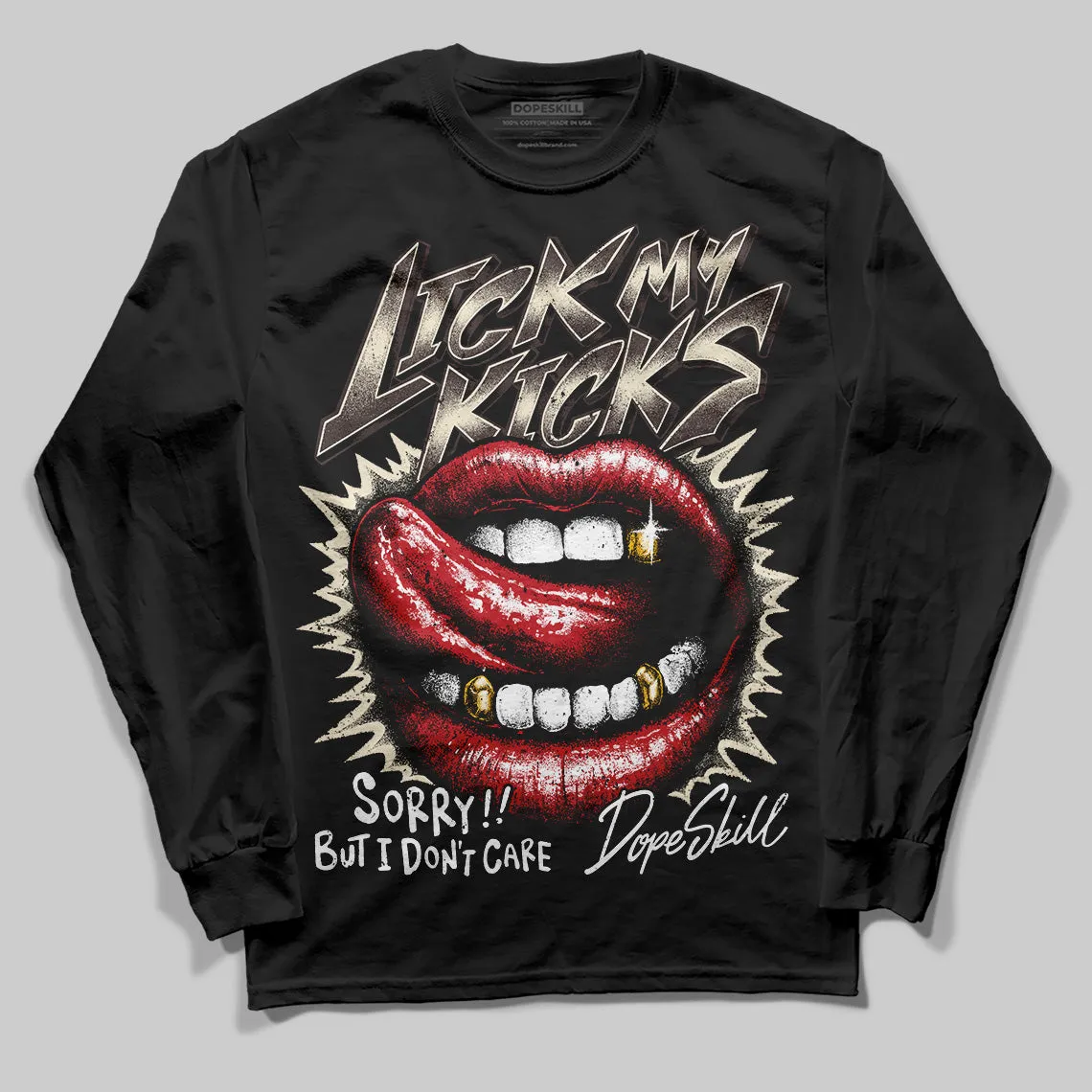 Runner 2.0 Sneakers Brown Fabric DopeSkill Long Sleeve T-Shirt Lick My Kicks Graphic sold by DopeSkill product image thumbnail 2