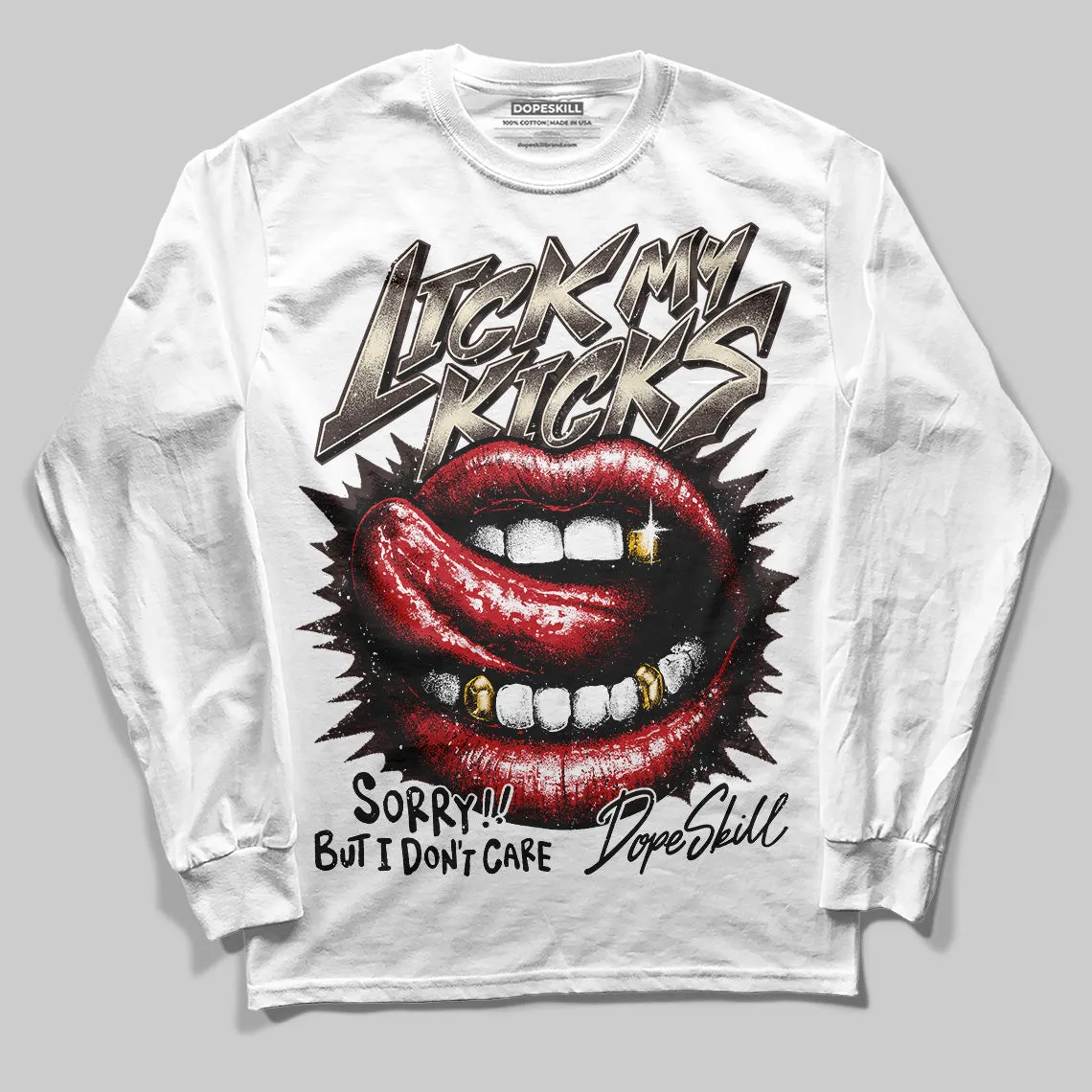 Runner 2.0 Sneakers Brown Fabric DopeSkill Long Sleeve T-Shirt Lick My Kicks Graphic sold by DopeSkill