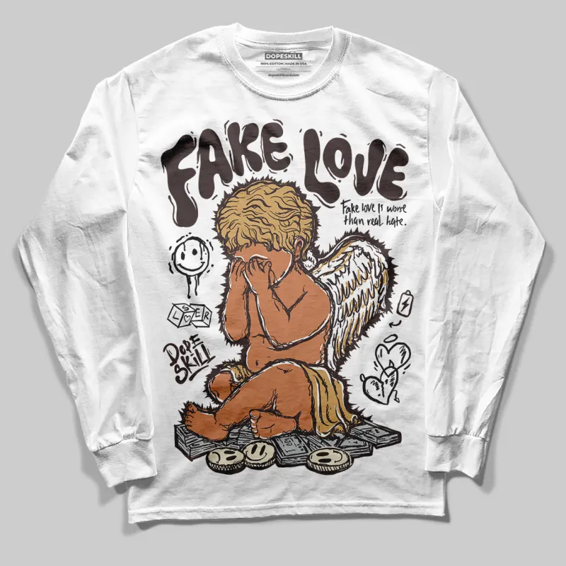 Runner 2.0 Sneakers Brown Fabric DopeSkill Long Sleeve T-Shirt False Love Graphic sold by DopeSkill