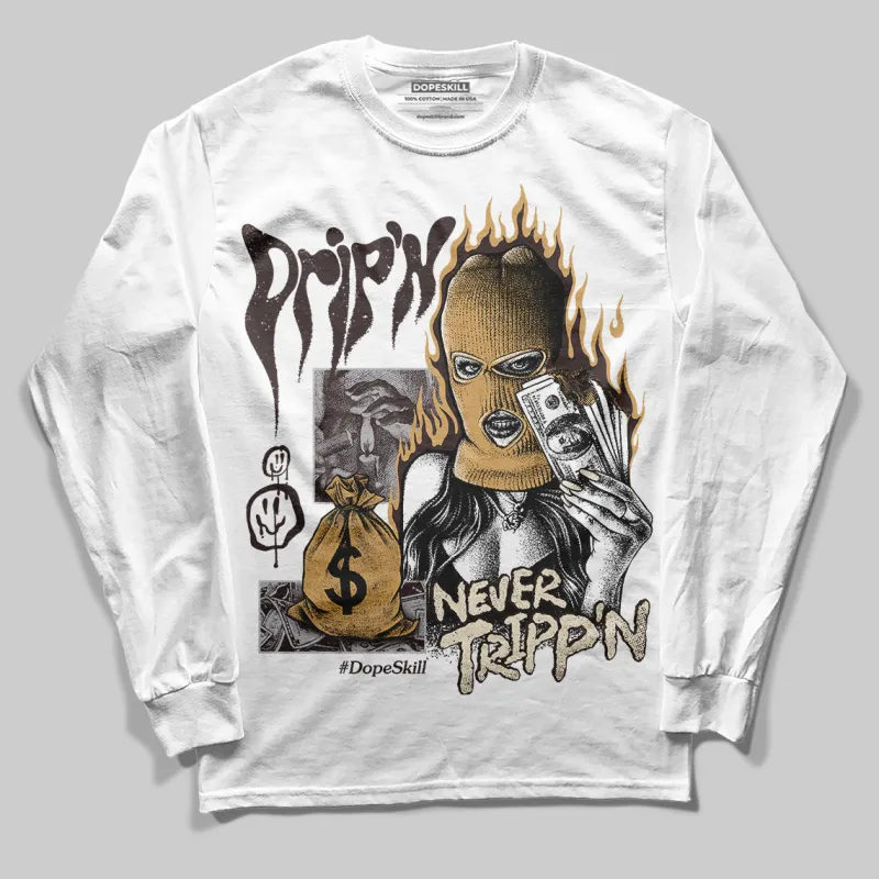 Runner 2.0 Sneakers Brown Fabric DopeSkill Long Sleeve T-Shirt Drip'n Never Tripp'n Graphic sold by DopeSkill