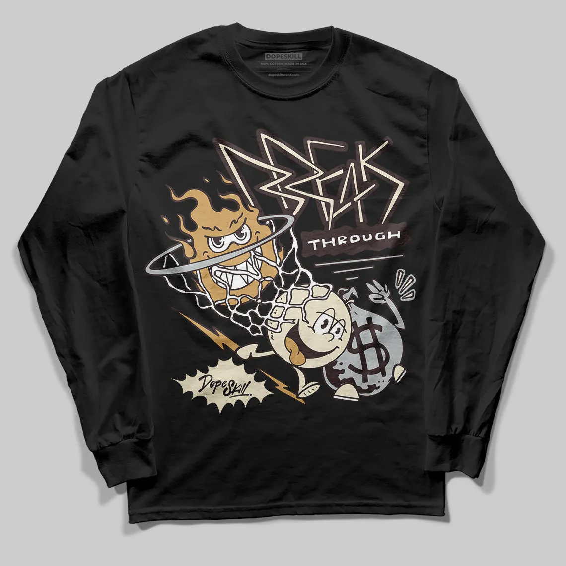 Runner 2.0 Sneakers Brown Fabric DopeSkill Long Sleeve T-Shirt Break Through Graphic sold by DopeSkill product image thumbnail 2