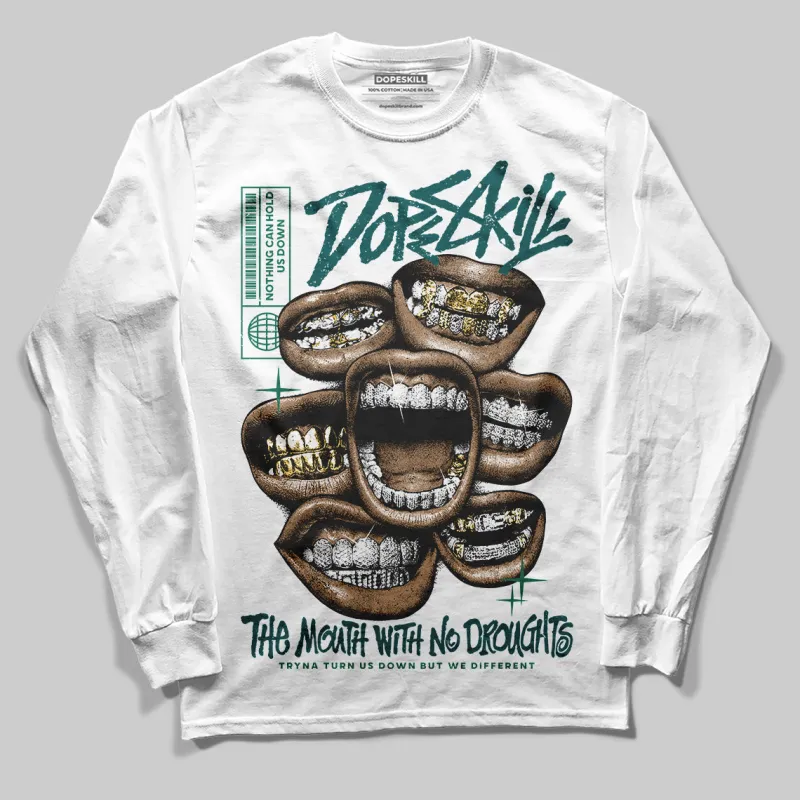 Gel 1130 White Dark Neptune DopeSkill Long Sleeve T-Shirt The Mouth With No Droughts Graphic sold by DopeSkill
