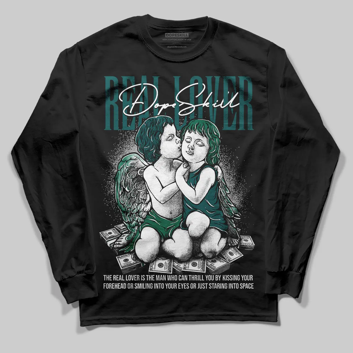 Gel 1130 White Dark Neptune DopeSkill Long Sleeve T-Shirt Real Lover Graphic sold by DopeSkill product image thumbnail 2