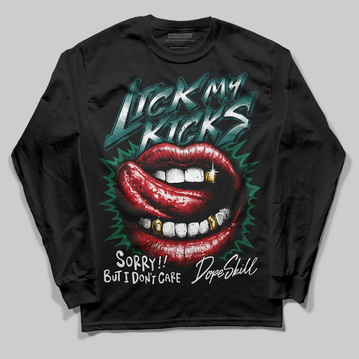 Gel 1130 White Dark Neptune DopeSkill Long Sleeve T-Shirt Lick My Kicks Graphic sold by DopeSkill product image thumbnail 2