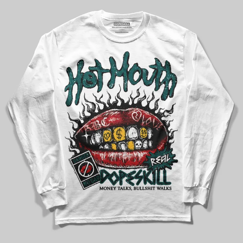 Gel 1130 White Dark Neptune DopeSkill Long Sleeve T-Shirt Hot Mouth Graphic sold by DopeSkill