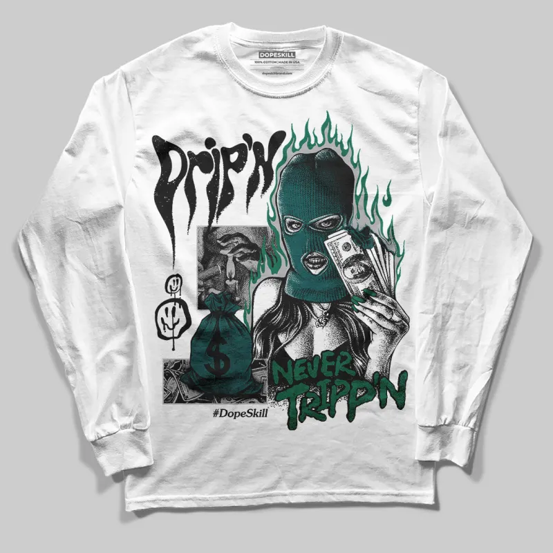 Gel 1130 White Dark Neptune DopeSkill Long Sleeve T-Shirt Drip'n Never Tripp'n Graphic sold by DopeSkill
