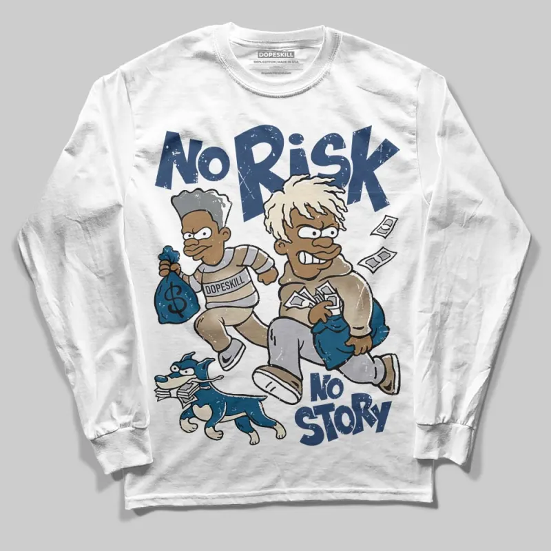 Gel Kayano 14 Cream Pure Silver DopeSkill Long Sleeve T-Shirt No Risk No Story Graphic sold by DopeSkill