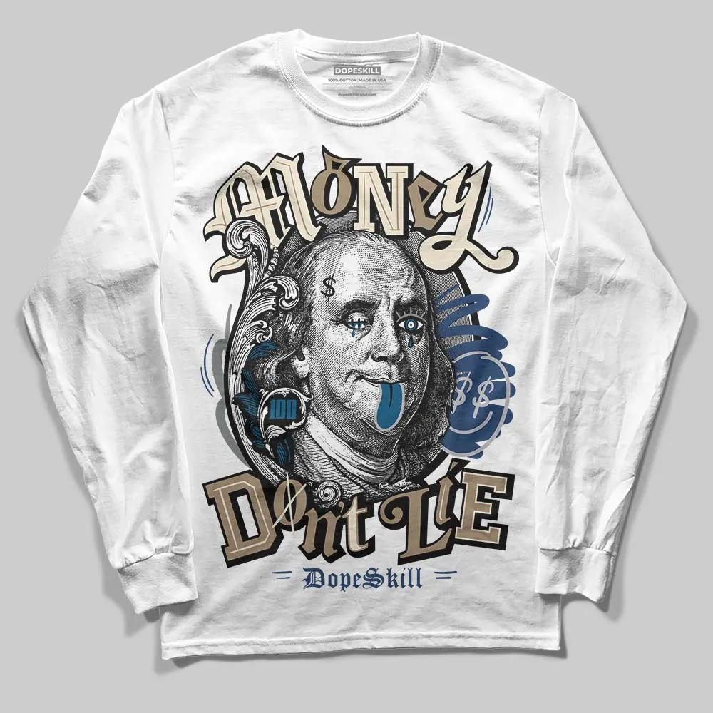 Gel Kayano 14 Cream Pure Silver DopeSkill Long Sleeve T-Shirt Money Don't Lie Graphic sold by DopeSkill