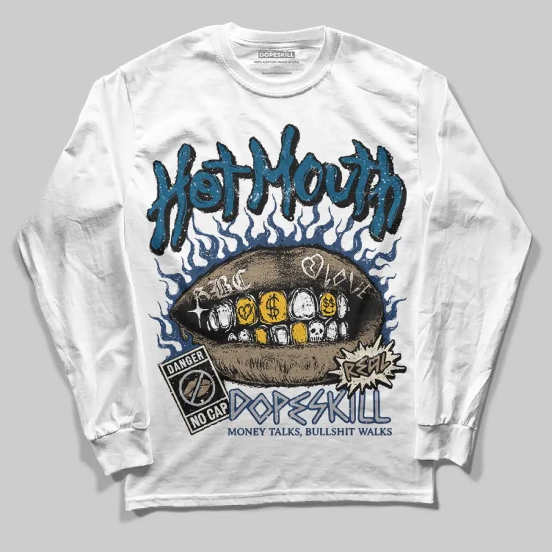 Gel Kayano 14 Cream Pure Silver DopeSkill Long Sleeve T-Shirt Hot Mouth Graphic sold by DopeSkill