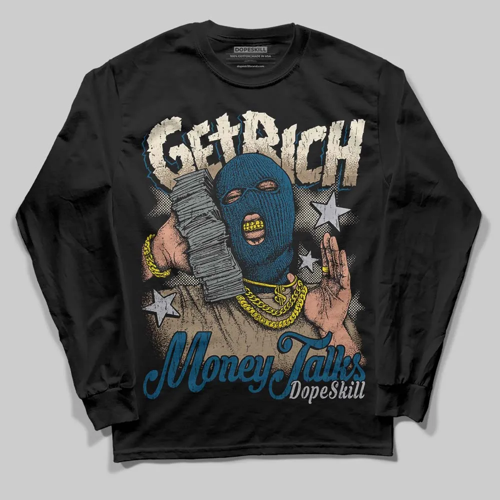 Gel Kayano 14 Cream Pure Silver DopeSkill Long Sleeve T-Shirt Get Rich Graphic sold by DopeSkill product image thumbnail 2