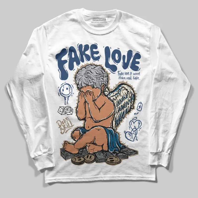 Gel Kayano 14 Cream Pure Silver DopeSkill Long Sleeve T-Shirt False Love Graphic sold by DopeSkill